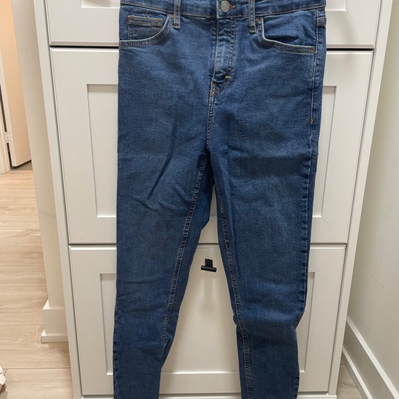 Topshop Jamie Jeans in Mid Blue W28L30 - Picture 2 of 4
